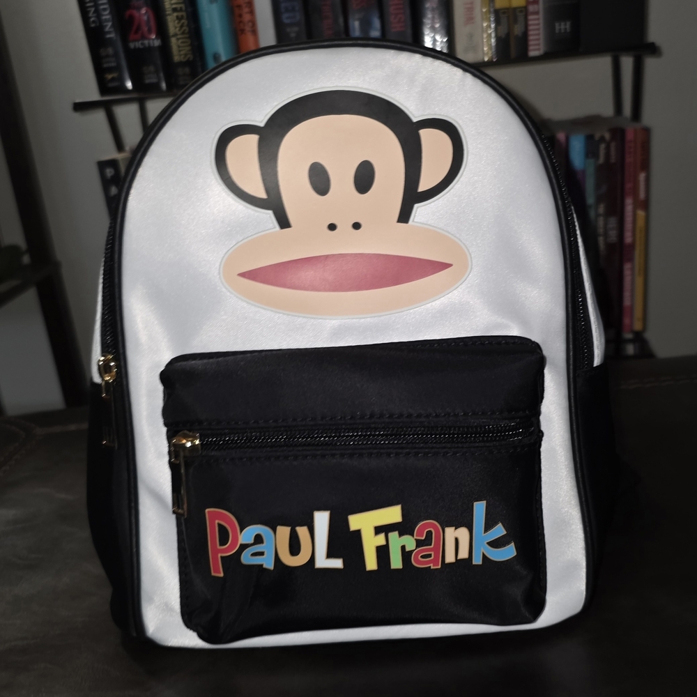 NWT Paul Frank Black and White Backpack